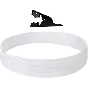 LUFOX 3D Printer PTFE Teflon Tubing Compatible with Bambu Lab 2.5mm ID×4mm OD, Length 5M/ 16.4ft for Bambu Lab A1/A1 mini/P1P/P1S/X1C,Creality K1 Series/Ender 3 V3(Cream Color), with Tubing Cutter