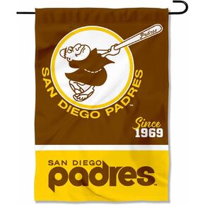 WinCraft San Diego Padres Retro Vintage Throwback Double Sided Garden Flag
