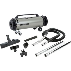 MetroVac OV4SNBF Professional Evolution Compact Canister Vac, Powerful Home Vaccuum & Air Duster, Portable Cleaning Supplies w/ 4.0 HP Twin Fan Motor, 2-Speed, 20' Cord with Halo End Cap