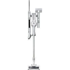 Cordless Stick Vaccum, HEPA Filter, Headlight, for Carpet and Hard Floor Cleaning, Extra-Large Waste Garbage Can, One-Touch Emptying, Powerful Suction, 6 Interchangeable Tools - (White)