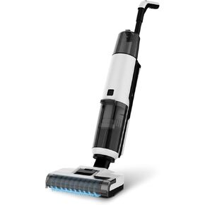 Cordless Wet Dry Vacuum 2-in1 Smart Hardwood Floor Cleaner Mop, Household Effortless Stick Vacuums for Sticky Messes and Pet Hair, LED Display, Voice Guide with Ultra Mode