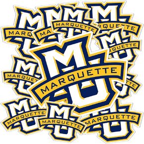 Desert Cactus Marquette University Sticker Golden Eagles MU Sticker Vinyl Decals Laptop Water Bottle Car Scrapbook 13.46x10.94 Sheet T3 (Type 3-1)