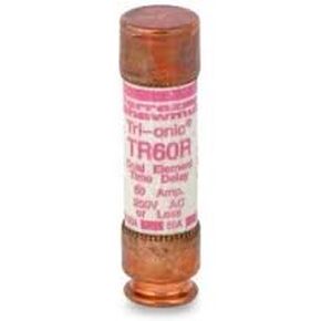 Ferraz Shamwut/Mersen TR-60R, 60 Amp 250V Fusetron Dual Element Time-Delay Current Limiting Class RK5 Fuse, UL Listed