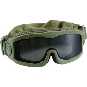 Lancer Tactical AERO 3mm Thick Lens Eye Protection Safety Goggle ANSI Z87 1 Rated Industry Standard w/Anti-Scratch Shield