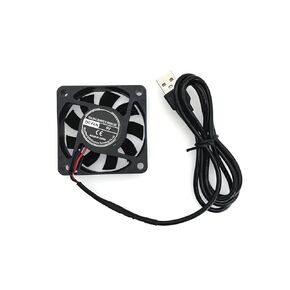 JZK 60x60x15 mm DC 5V USB Mini Cooling Fan with Wires, 6015 Small Silent Cooling Fan 60mm, USB 3D Printer Fan, 6cm brushless DC Fan 5V