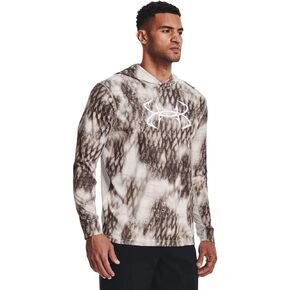 Under Armour - Mens Iso-Chill Shrbrk Camo HDY Warmup Top, Color Pewter/White (294), Size: X-Large