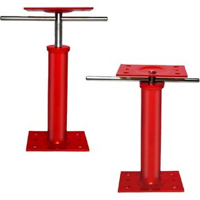 House Jacks for Leveling, 2 PCS Adjustable Jack Post 11"-16" Basement Floor Jack, Screw Floor Jack Post Supports Stabilizer Jacks for House Foundation, Stairs, Porches, Roof Beams