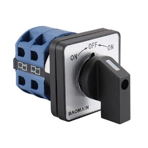 BAOMAIN 660V 25A 2-POLE 3-POSITARY 8 طرفية تحكم في تغيير مفتاح CAM CAM SZW26-25/B202.2