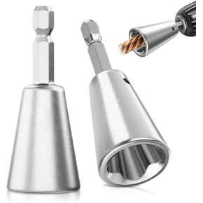 Wire Twister Tool for Drill, Drill Wire Twister Connector, Electrical Power Drill Fast Wire Twisting Tool, Nut Twister Wire Tool, Stainless Steel Shank Durable Cable Wire Twister Tool (2Pcs)