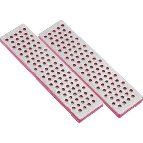 PATIKIL 100mm Extra-Coarse Ski Snowboard Diamond Stone,2Pcs Ski Edge Sharpener Diamond Edge Files Snowboard Whetstone, Purple