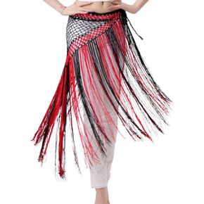 Women's Belly Dance Long Tassels Triangle Hip Scarf Festival Costume