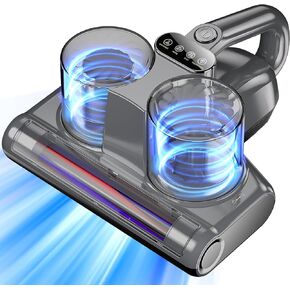 Mattress Vacuum Cleaner Bed Vacuum with 16Kpa Suction UV-C Light, HEPA Filteration, Ultrasonic Technology, High Heating, 30000Rpm/Min Brushroll Rotation, Vacuum for Bed Mattress, 500W, Corded