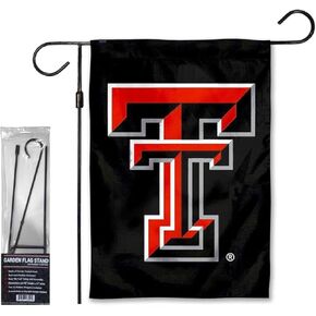 Texas Tech Red Raiders Garden Banner Flag with Stand Pole Holder