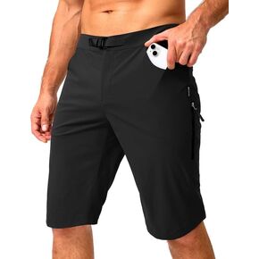 Men's Mountain Bike Shorts Stretch Cycling Biking Bicycle Quick Dry Hiking Shorts for Men Zipper Pockets in Kuwait