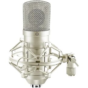 XLR Condenser Microphone Recording Microphone for PC Computer Home Studio Cardioid Podcast Mic Kit for Streaming, ASMR, YouTube, Voice-Over, Gaming, Vocal (Silver)