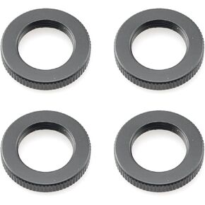 ZYAMY 4PCS Microphone Holder Nuts Hot Shoe Locking Screws 5/8inch to 27 Double Locking Nuts Aluminium Alloy For Microphone Screws Ride On Boom Microphone Holders
