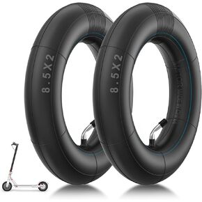 (2 Pack) 8.5x2 Inches Inner Tubes 8.5 Scooter Inner Tube Bent Valve, 8 1/2 x 2 Inner Tube Compatible with Gotrax Gxl V2/Xiaomi M365/Pro 2/1s Electric Scooter 50/75-6.1 Scooter Replacement Tube