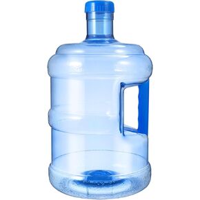 Gadpiparty Water Bottle with Handle 5 Liters Water Storage Containers Portable PC Camping Water Container Plastic Jug Water Barrel for Home Outdoor Camping Hiking