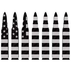 ION Graphics Subdued American Flag Bullet Ammo Sticker Vinyl Decal USA .223 5.56mm America 5" Bumper Locker Laptop Window - Sticks to Any Surface