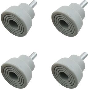 4PCS Heavy Duty Kickdown Door Stop Tips Repair Set Door Stopper Replacement Rubber Tips for Door Stop Tips Kickdown Drop Down Door Stop Holder Ribbed Rubber Foot