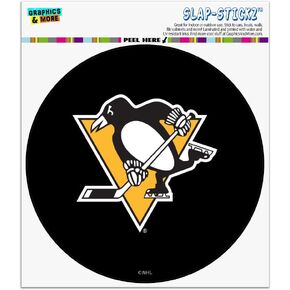 Pittsburgh Penguins Logo Automotive Car Window Locker Circle Bumper Sticker