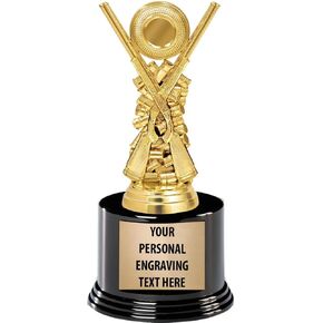 Crown Awards Personalized Trap Shooting Trophy, 7.25" Trap Shooting Trophy with 5 Lines of Free Engraving Prime