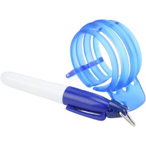 Shanrya Golf Ball Line Marker, Compact Golf Ball Liner 360° Drawing Practical Waterproof for General Purpose(Blue)