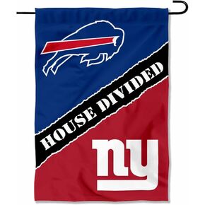 WinCraft House Divided Bills and Giants Double Sided Garden Flag