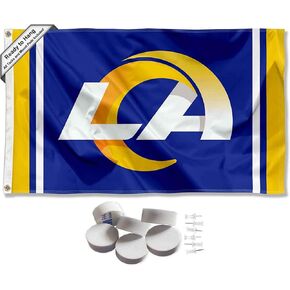 WinCraft Los Angeles Rams LA Logo Banner and Tapestry Wall Tack Pads