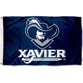 College Flags & Banners Co. Xavier Musketeers XU University Large Blue Flag
