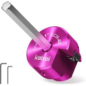 Kolvoii 1-1/2 Inch PVC Pipe Reamer, PVC Fitting Saver for SCH 40, Plastic Pipe Fitting Reamer, Pipe Reamer Suit for Water Lines, Drain Lines, Vent Lines