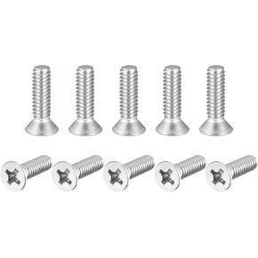 uxcell 1/4-20x7/8" Flat Head Machine Screws Phillips 304 Stainless Steel Bolts 50pcs