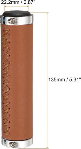 HARFINGTON Bike Handlebar Grips Model Comfortable Grips PU Leather Enhanced Grip BMX Grips with Hex Wrench and Double Aluminum Lock Ring for Mountain Bike and Scooters in Saudi Arabia
