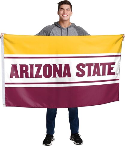 FOCO NCAA Arizona State Sun Devils Unisex Double Sided 3' x 5' Team Logo Horizontal Flag, Horizontal 3' x 5', One Size in Kuwait