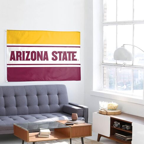 FOCO NCAA Arizona State Sun Devils Unisex Double Sided 3' x 5' Team Logo Horizontal Flag, Horizontal 3' x 5', One Size in Kuwait