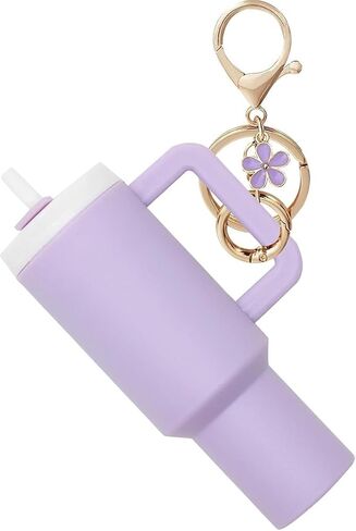 Mini Tumbler Keychain Chapstick Holder - Mini Cup Keychain Chapstick Holder with Mini Stanley Cup Keychain Charm in Saudi Arabia