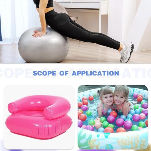 30pcs تمرين الكرة بديلة قابس ، يوجا كرة اللياقة البدنية تمرين الكرة سدادة سدادة سدادة محول الدبوس لمحول للياقة حمام سباحة قابلة للنفخ in Saudi Arabia