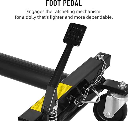 2 عبوة هيدروليكي عجلة دوللي جاك ، سيارة ميكانيكية 3000 رطل تتحرك dolly ، وضع مركبة شديدة التحمل مع دواسة القدم المتقاع in Kuwait