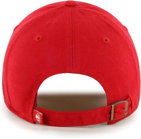 47 Atlanta Hawks Red Script Clean Up Adjustable Cap - NBA Relaxed Fit Dad Hat in Saudi Arabia