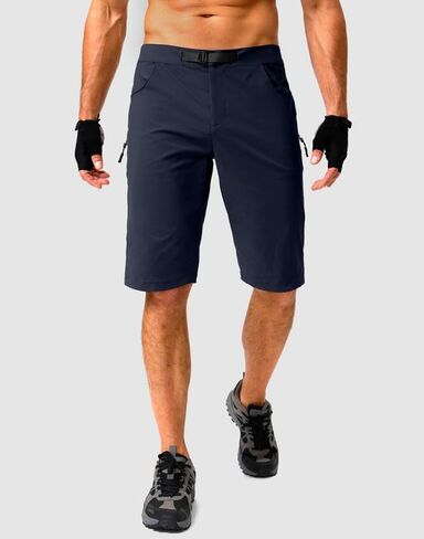 Men's Mountain Bike Shorts Stretch Cycling Biking Bicycle Quick Dry Hiking Shorts for Men Zipper Pockets in Kuwait