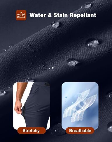 Men's Mountain Bike Shorts Stretch Cycling Biking Bicycle Quick Dry Hiking Shorts for Men Zipper Pockets in Kuwait