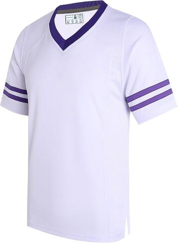 Plain Men's Football Jerseys for Unisex V-Neck Fitness T-Shirts Workout Outfits Casual Party Tops in Saudi Arabia