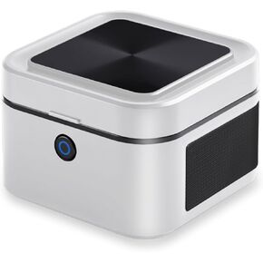 SHD Multifunctional Smokeless Ashtray,USB Rechargeable HEPA Filter Ashtray for Home Office Car Indoor Outdoor- White