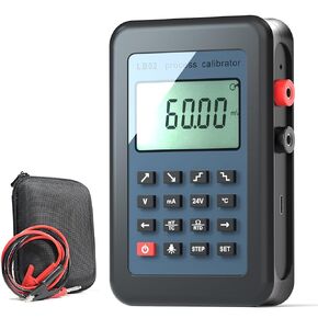 LB02 Resistance Current Voltmeter, 4-20mA/0-10V/mV Signal Generator Source Process Calibrator, Universal Signal Conditioner with LCD Display, 8 Signal Types for Engineering Lab
