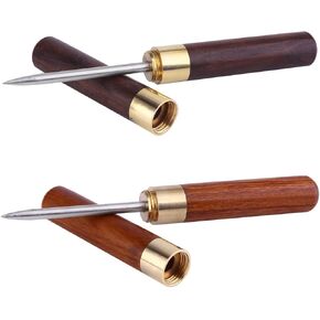 2 عبوات الفولاذ المقاوم للصدأ التقاطات مع مقبض خشبي وأداة المطبخ غطاء السلامة. in Kuwait