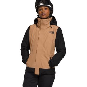 THE NORTH FACE Women's Garner Triclimate Insulated Ski Jacket, TNF Black/Almond Butter, Large