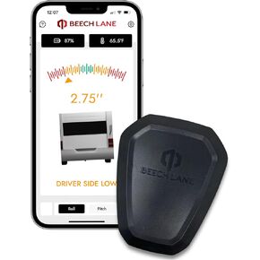 نظام تسوية Beech Lane Wireless RV ، المصنوع في الولايات المتحدة الأمريكية ، تطبيق الهاتف سهل الاستخدام مع قياسات تسوية دقيقة في الوقت الفعلي ، ومستوى العربة اللاسلكية المتقدمة ، وشملت بطاريات AA ، وبراءات الاختراع المعلقة