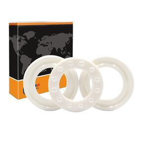 Zirconia Full Ceramic Thrust Ball Bearings 51102 51103 51104 51105 CE Electrical Insulation High Precision (51104CE 20x35x10mm)
