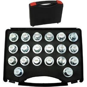 20pcs Wheel Lock Removal Tool Kit Anti-Theft Lug Nut Screw Removal Key Socket Set Compatible with BMW 1 3 4 5 6 7Series