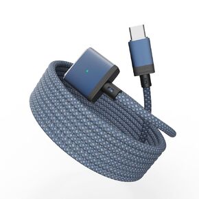 USB-C to Magnetic 3 Cable Compatible with Magsafe Charging Cable for 14" 16" MacBook Pro 2024 M3 Pro & Max，Blue